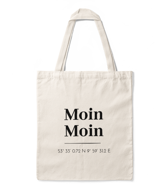 Jutebutel mit hochwertigen Print "Moin Moin" ??  Schnelle Lieferung ➤ ab 29€ versandkostenfrei ?