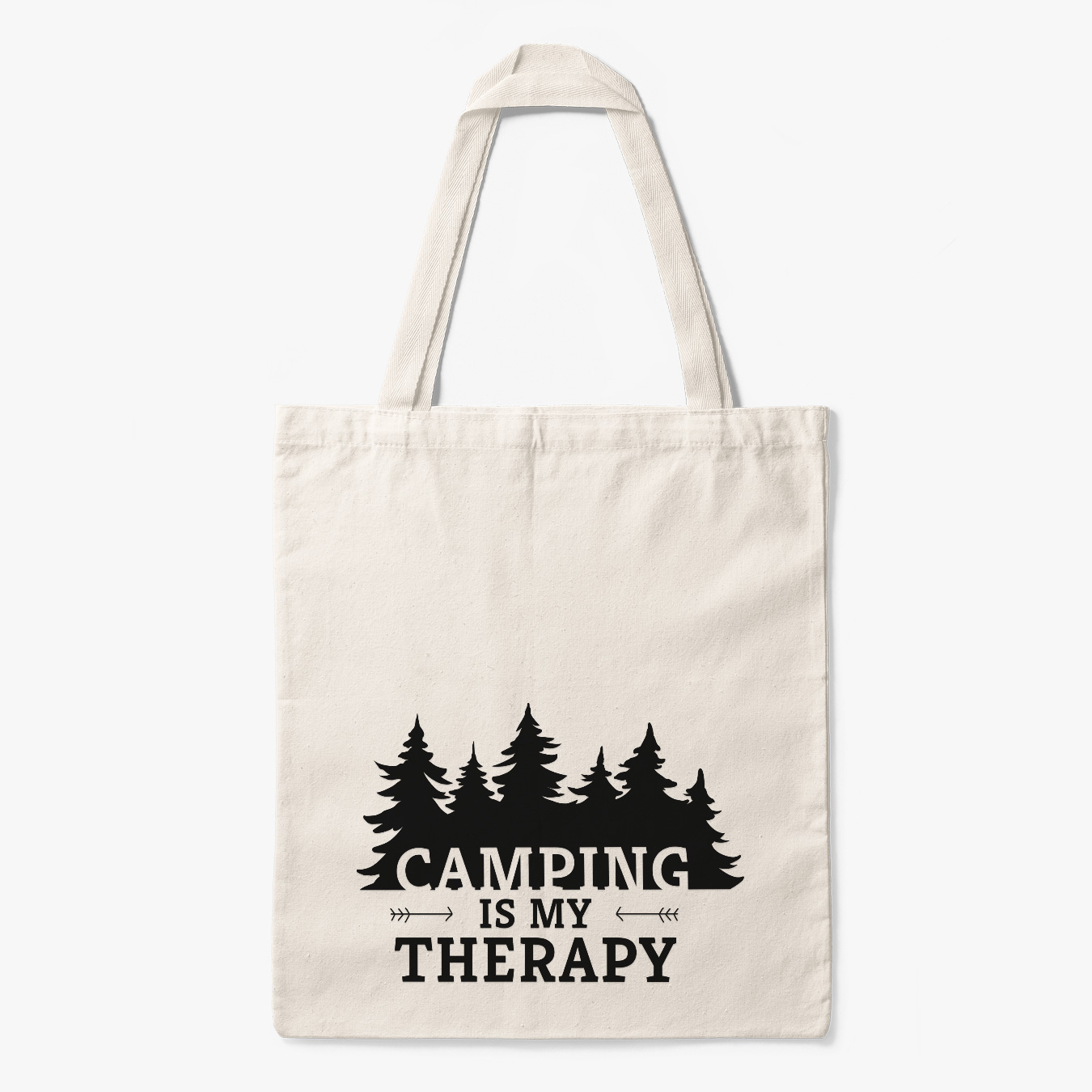 Stoffbeutel "Camping Is My Therapy"