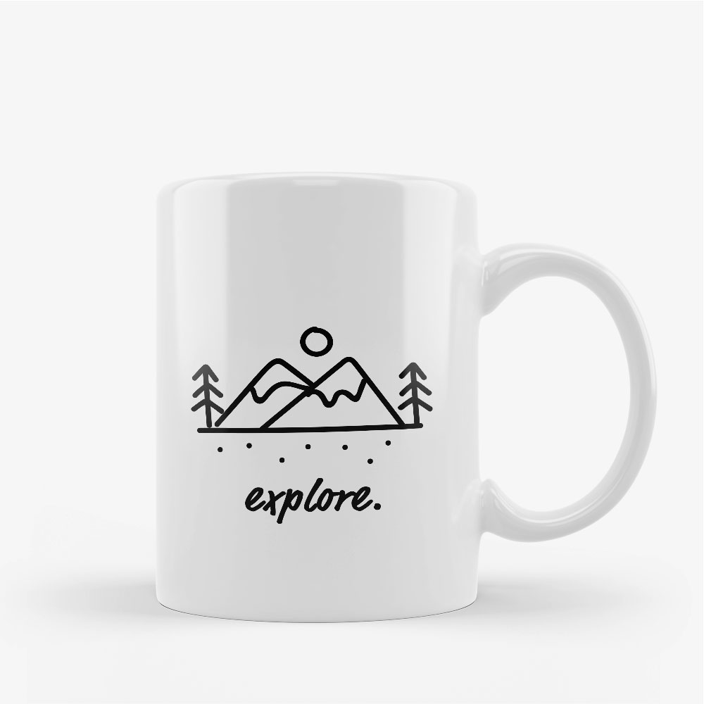 "Explore" Travel-Tasse