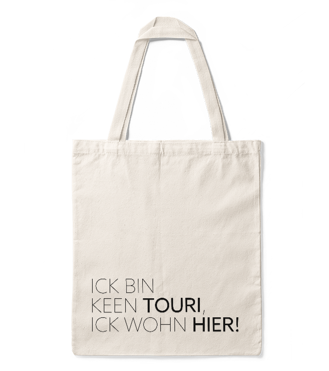 Jutebutel mit hochwertigen Print "Keen Touri" ??  Schnelle Lieferung ➤ ab 29€ versandkostenfrei ?