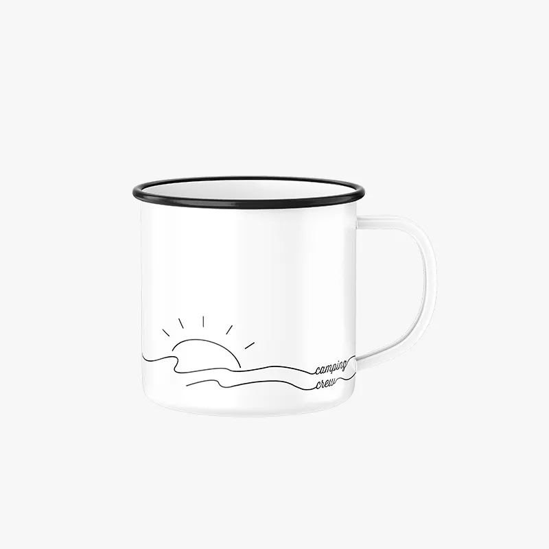 "Camping Crew" Emaille Tasse