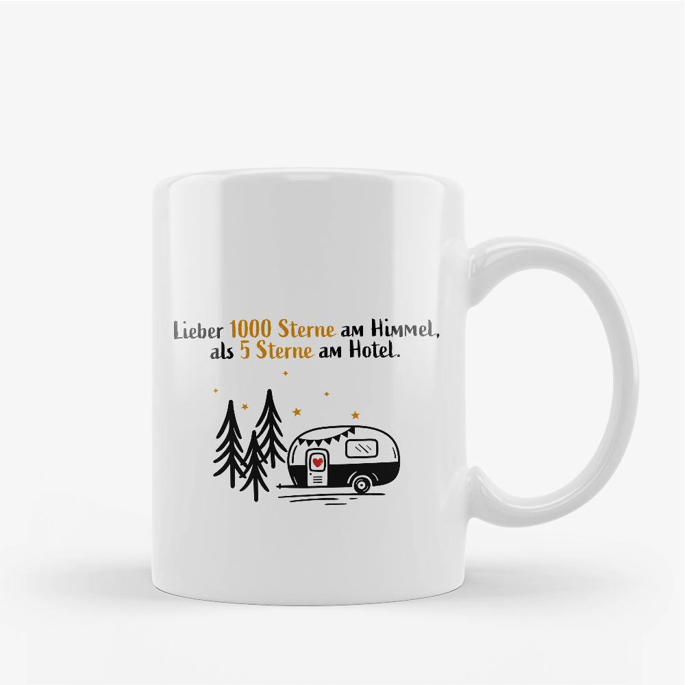 "Lieber 1000 Sterne" Tasse